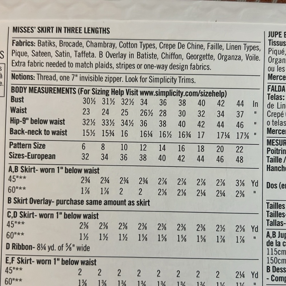 Simplicity Sewing Pattern S1369 - Picture 3 of 3